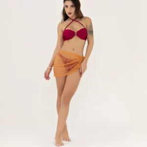 Saia Renda Tangerine